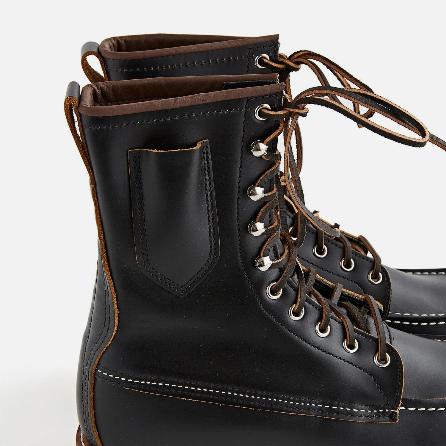 8829 8'' Classic Moc Toe Black Klondike - Billy Boot - Image 6