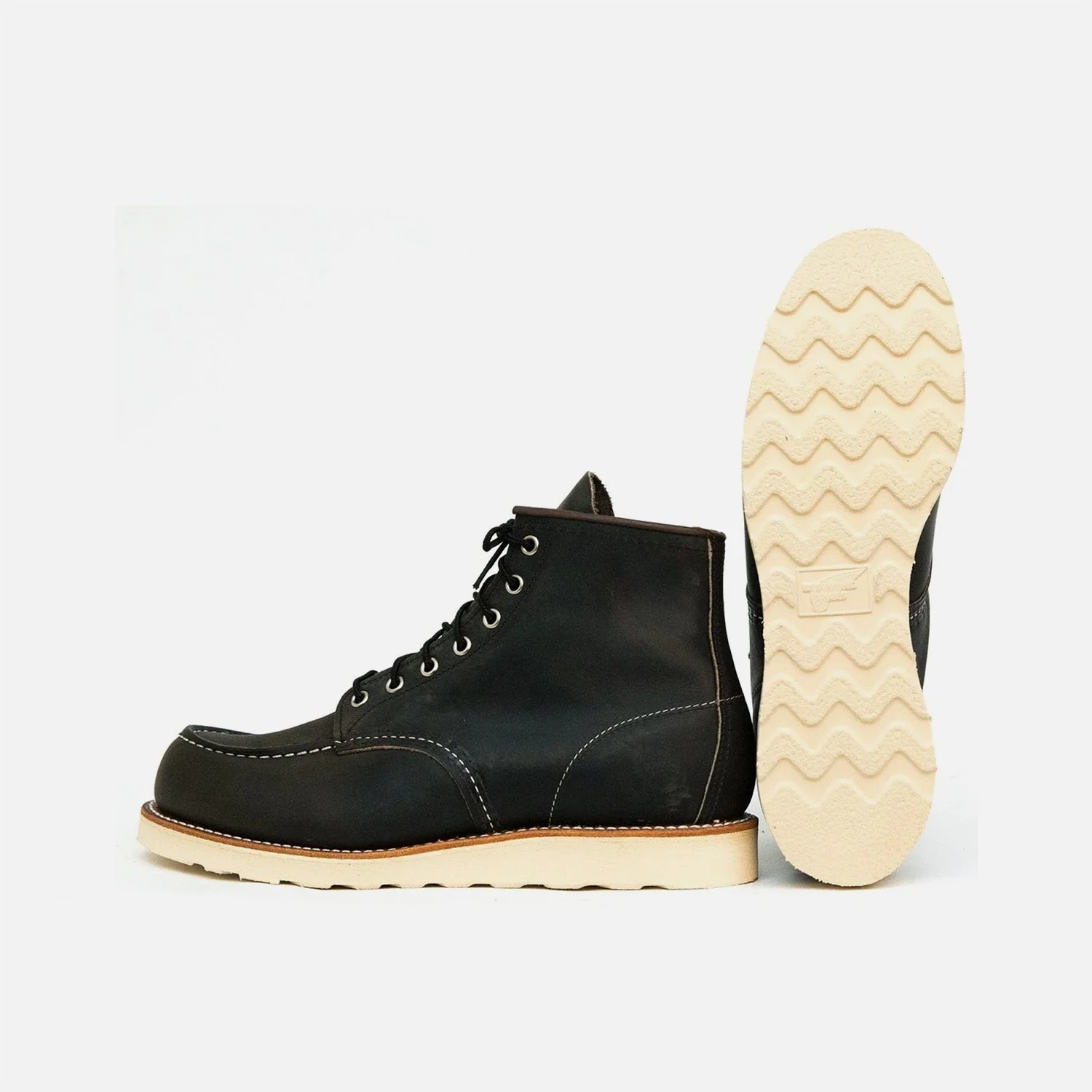 8890 6" Classic Moc Toe Charcoal Rough and Tough - Image 5