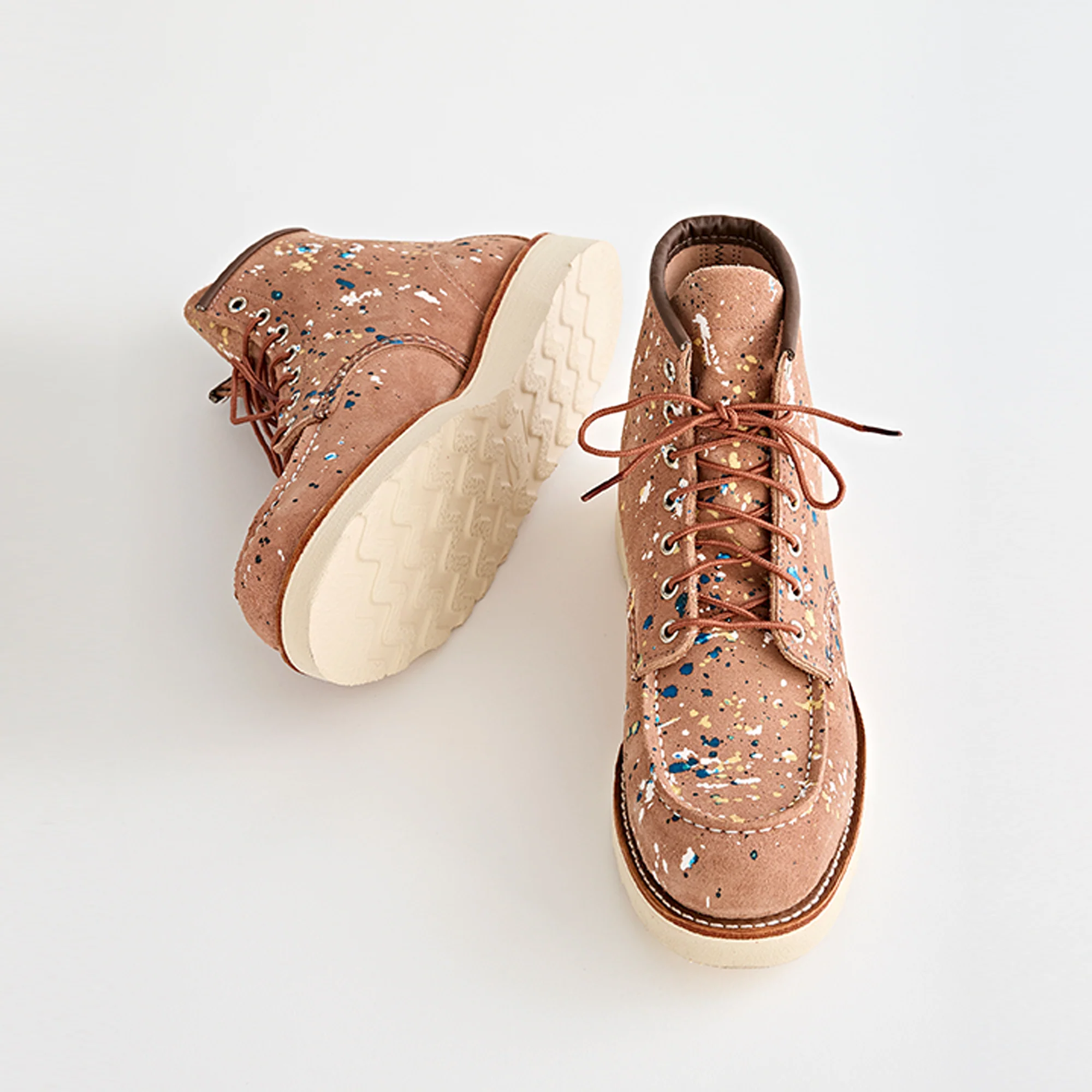 Men's Confetti Moc Toe Dusty Rose Abilene - Image 3