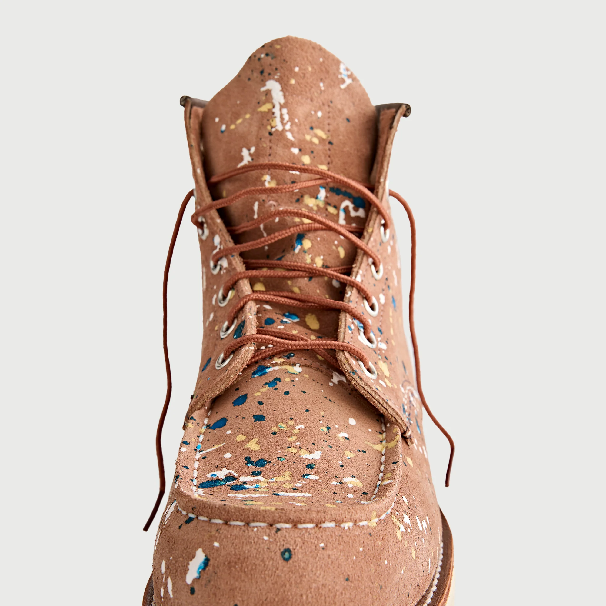 Men's Confetti Moc Toe Dusty Rose Abilene - Image 6