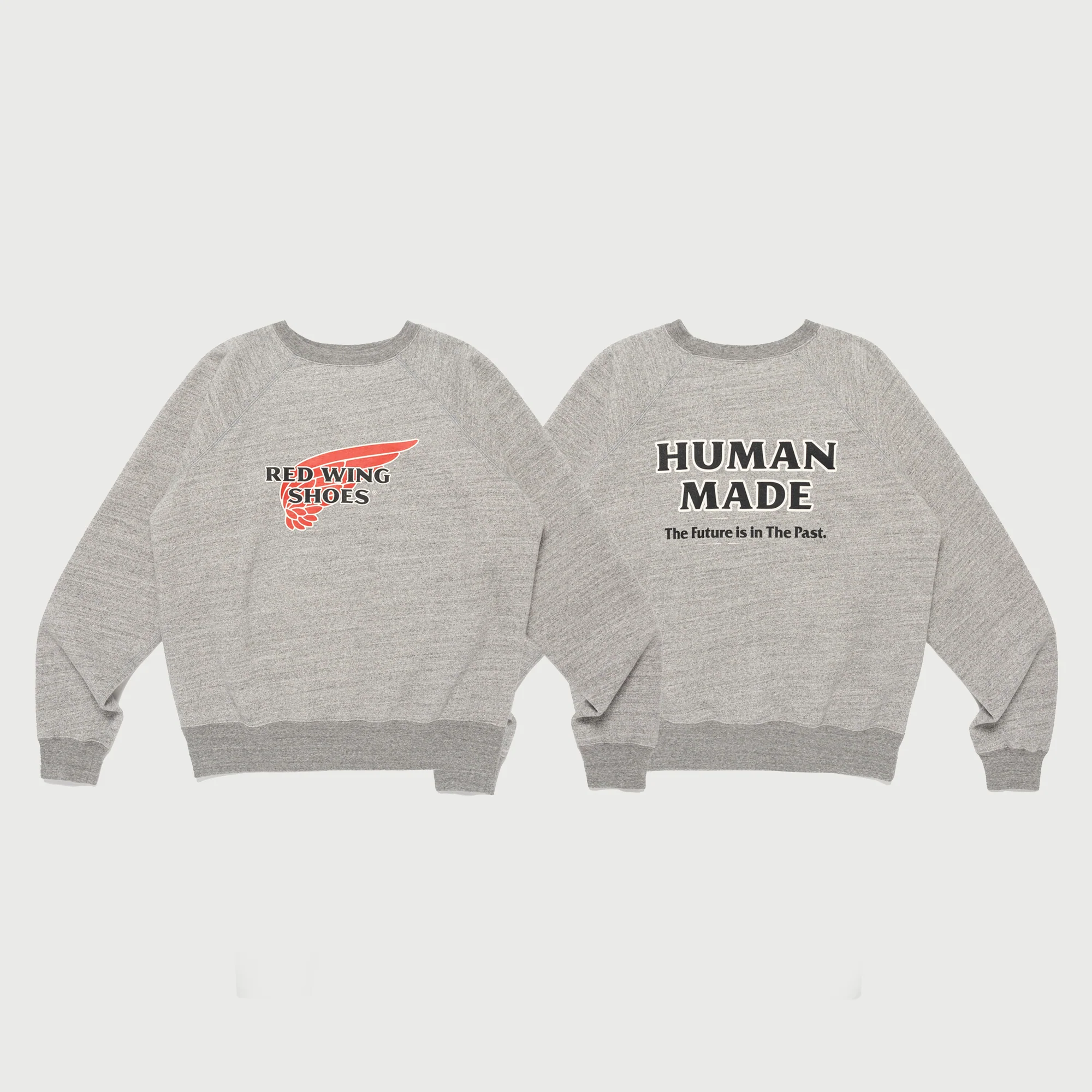 Human Made Red Wing Crewneck Sweatshirt Gray - Image 3