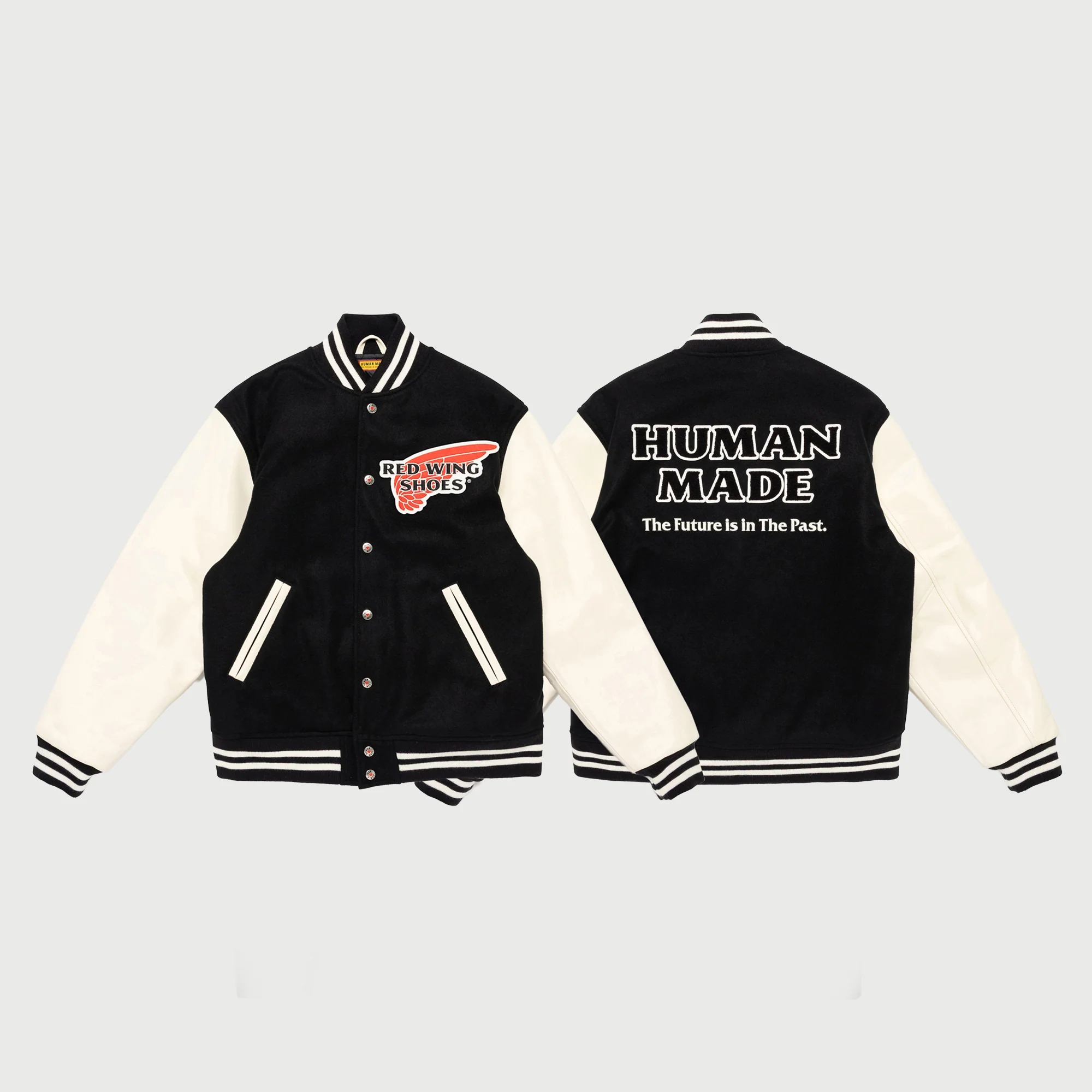 Human Made Red Wing Varsity Jacket Black - Image 7