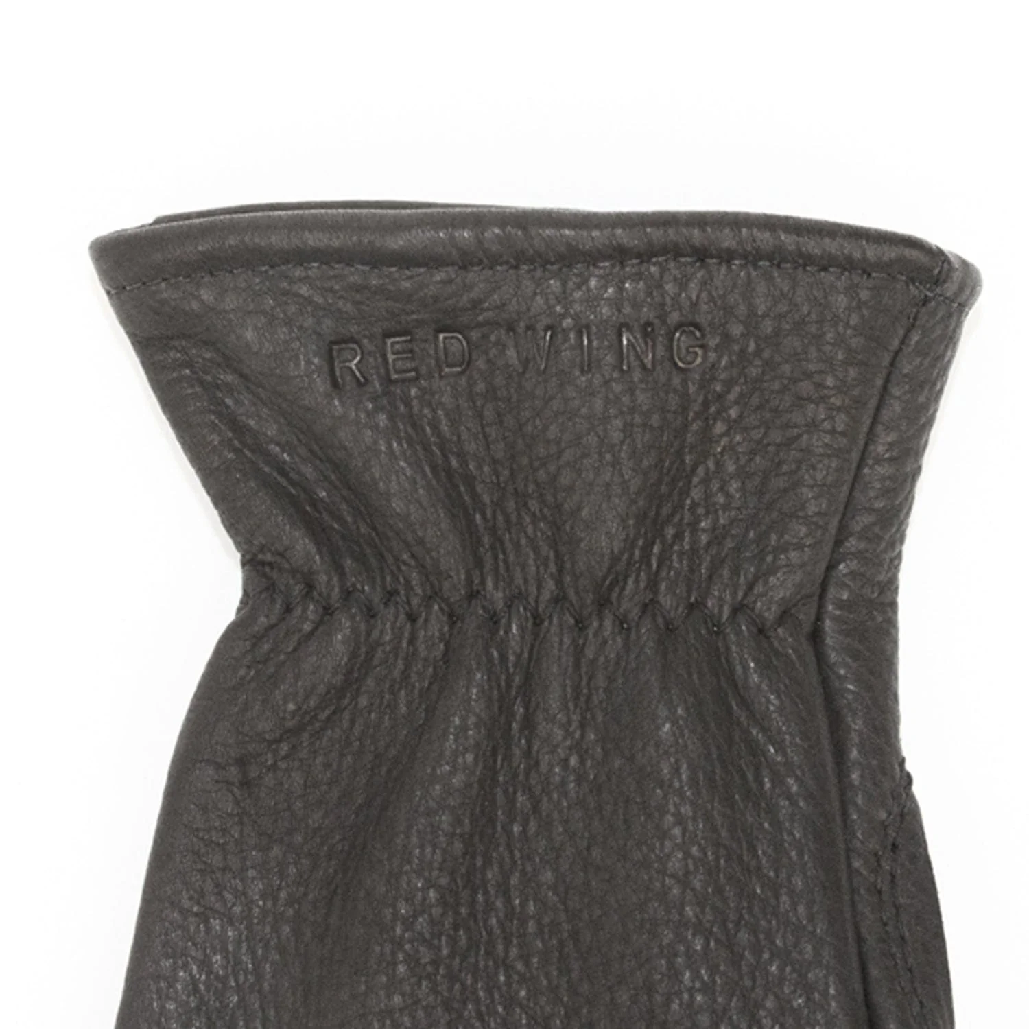 Unlined Glove in Black Buckskin Leather - Image 4